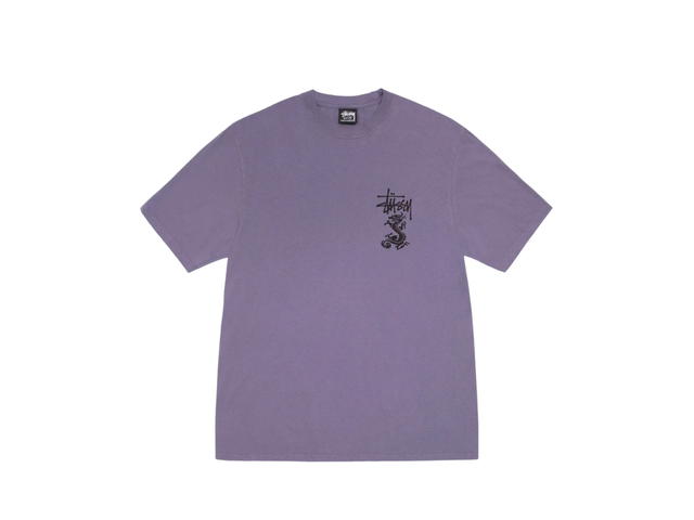 Stussy Stussy Double Dragon Tee Pigment Dyed Grape - view 2