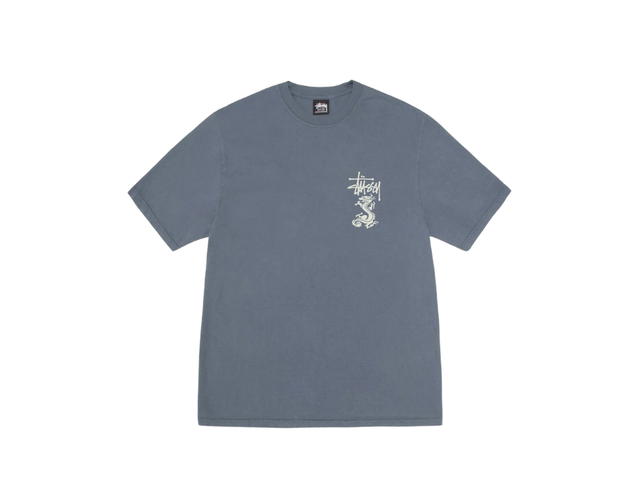 Stussy Stussy Double Dragon Tee Pigment Dyed Navy - view 2
