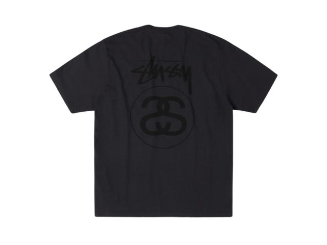 Stussy Stussy Stock Link Tee Pigment Dyed Faded Black - view 1