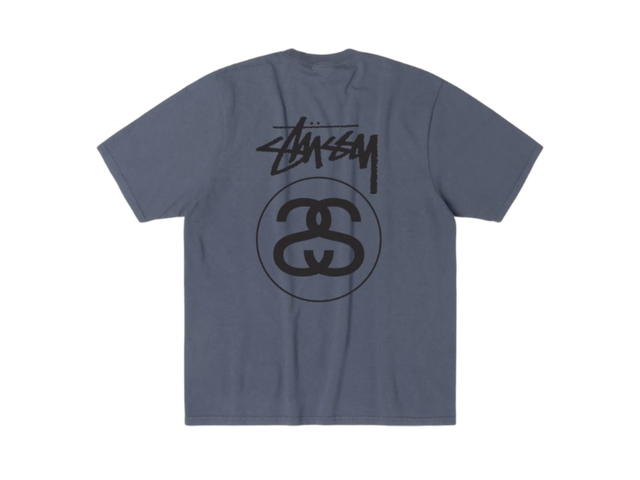 Stussy Stussy Stock Link Tee Pigment Dyed Navy - view 1