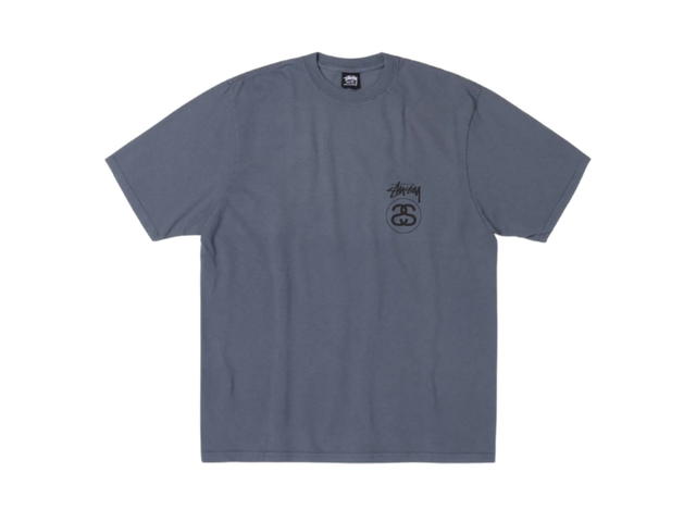 Stussy Stussy Stock Link Tee Pigment Dyed Navy - view 2