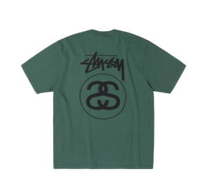 Buy Stussy Stock Link Tee Pigment Dyed Pine at Sasom – Authentic and Ready to Ship