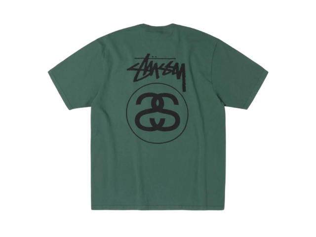 Stussy Stussy Stock Link Tee Pigment Dyed Pine - view 1