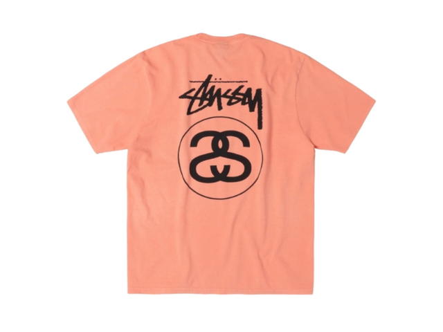 Stussy Stussy Stock Link Tee Pigment Dyed Sherbert - view 1