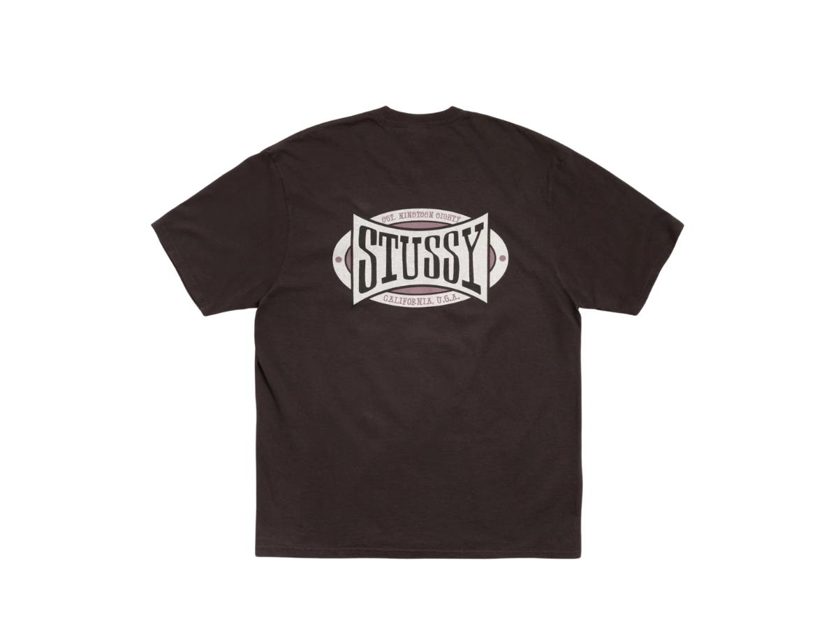 Stussy Stussy Champion Oval Tee Pigment Dyed Faded Black