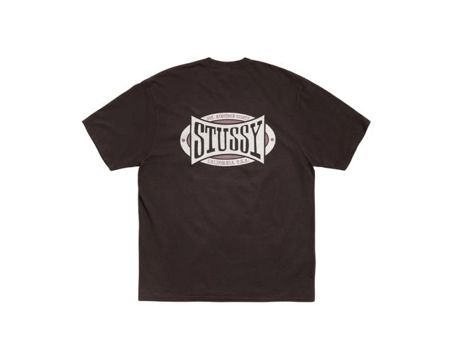 Stussy Stussy Champion Oval Tee Pigment Dyed Faded Black - view 1