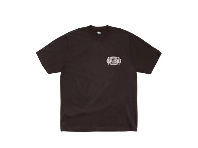 Stussy Stussy Champion Oval Tee Pigment Dyed Faded Black - view 2