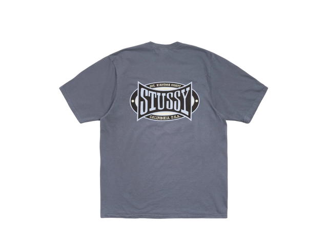 Stussy Stussy Champion Oval Tee Pigment Dyed Navy - view 1