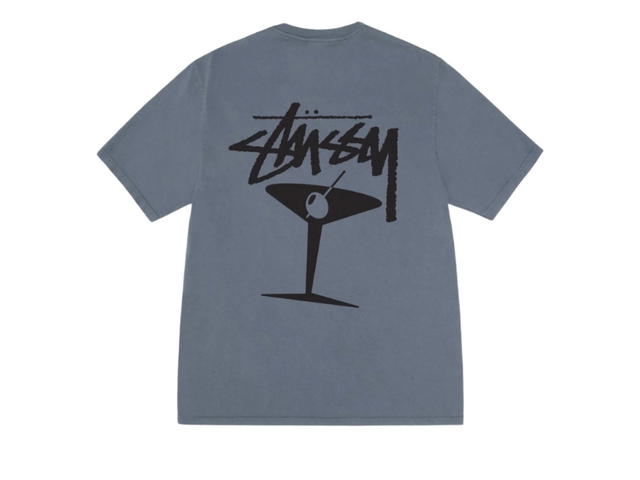 Stussy Stussy Martini Tee Pigment Dyed Navy - view 1