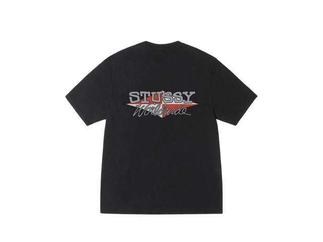 Stussy Stussy Worldwide Diamond Tee Pigment Dyed Black - view 2