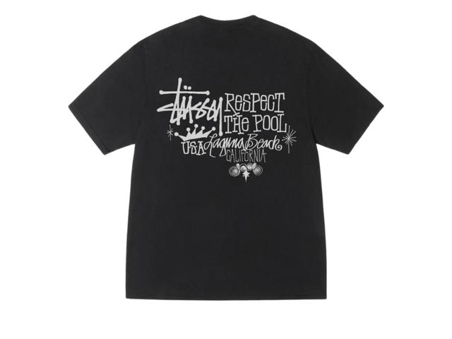 Stussy Stussy Respect The Pool Tee Pigment Dyed Black - view 1