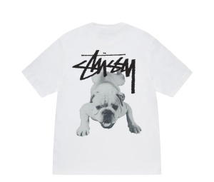 Buy Stussy Stock Dog Tee White at Sasom – Authentic and Ready to Ship