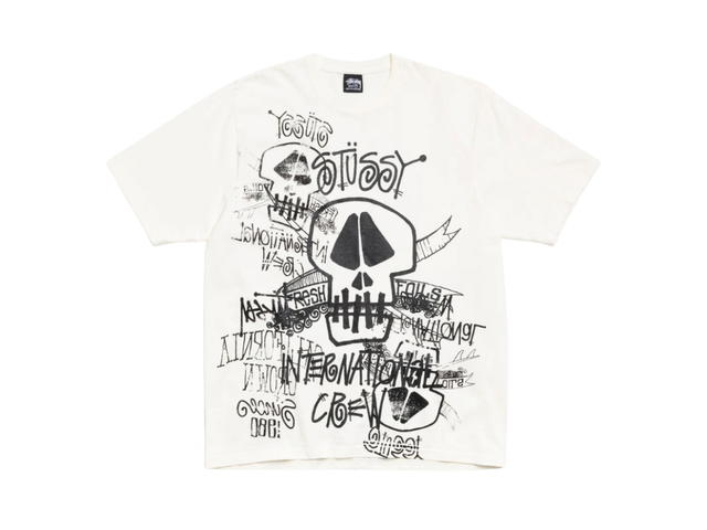 Stussy Stussy Skulls Tee Pigment Dyed Natural - view 1