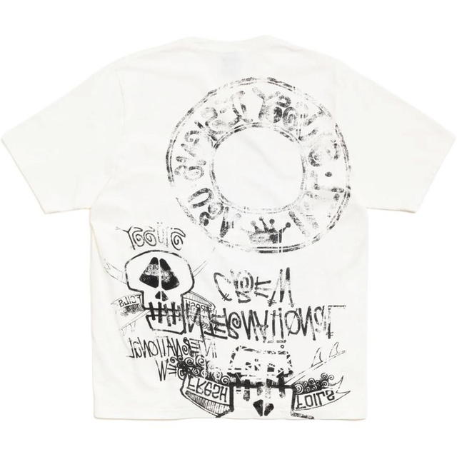 Stussy Stussy SKULLS TEE PIGMENT DYED - Natural - view 2