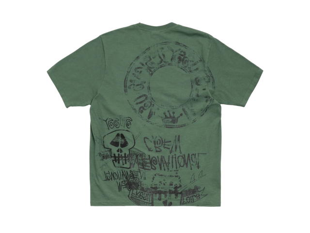 Stussy Stussy Skulls Tee Pigment Dyed Pine - view 2