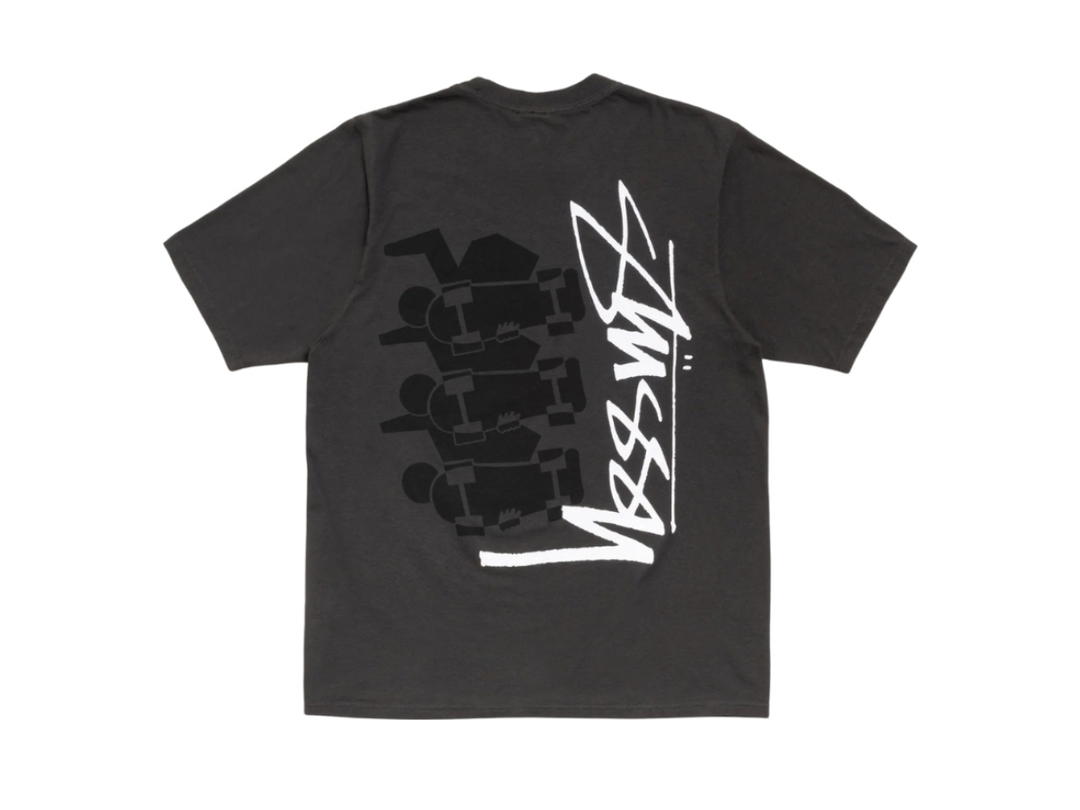 Stussy Stussy Skate Stack Tee Pigment Dyed Faded Black