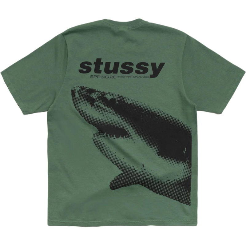 Stussy Stussy Shark Tee Pigment Dyed - Natural