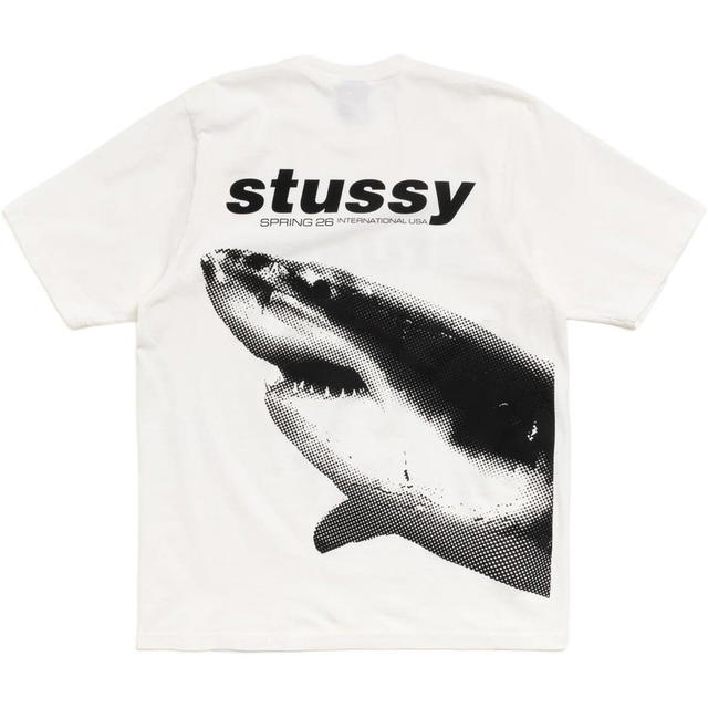 Stussy Stussy Shark Tee Pigment Dyed - Natural - view 3