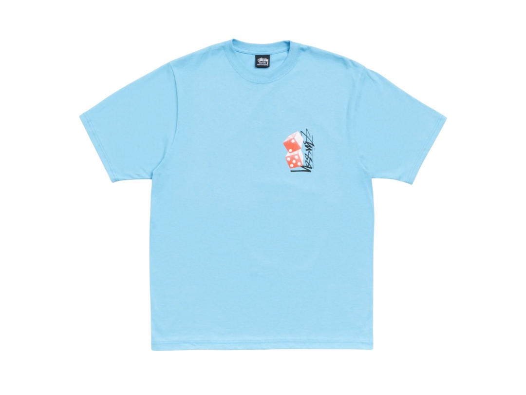 Stussy Stussy Tall Dice Tee Sky Blue