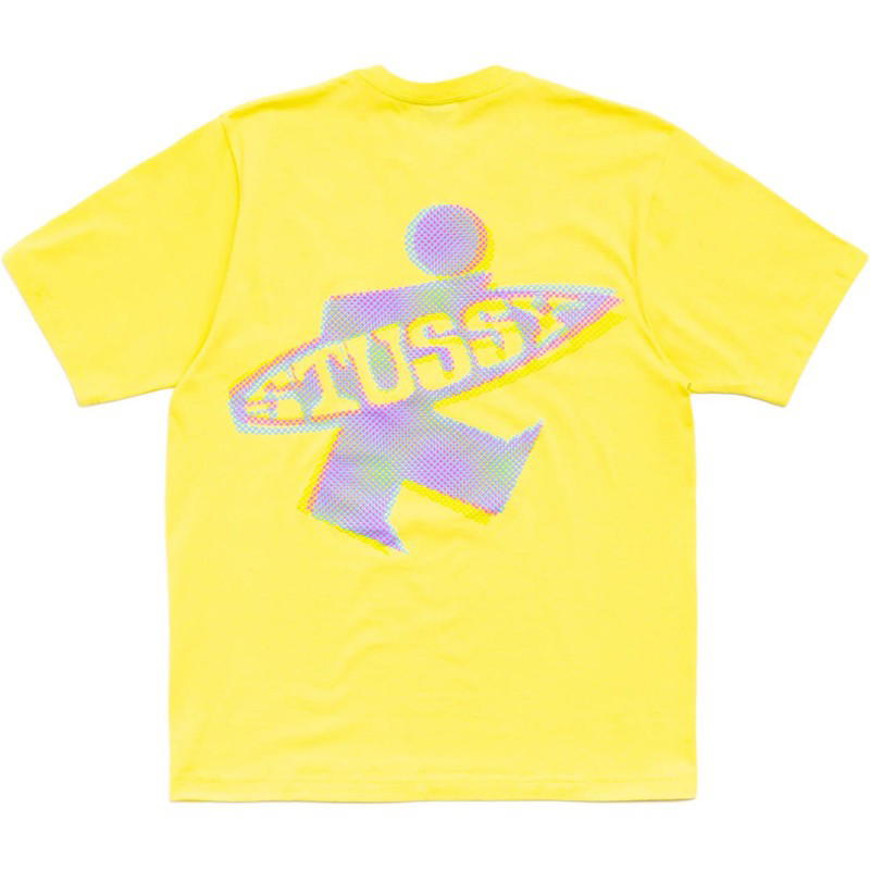 Stussy Stussy DOT SURF PUFF PRINT TEE - Lemon