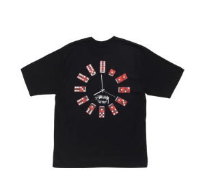 Buy Stussy Dice Clock Tee Black at Sasom – Authentic and Ready to Ship