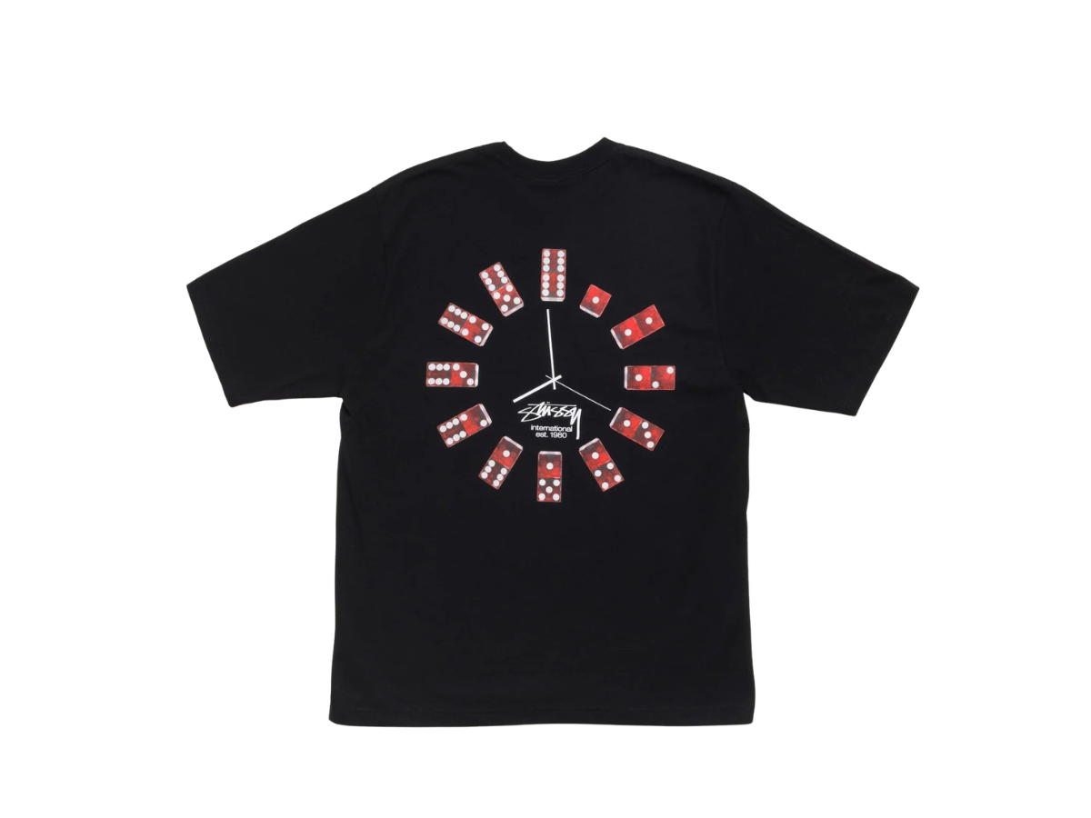 Stussy Stussy Dice Clock Tee Black
