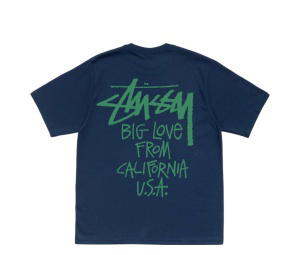 Buy Stussy Big Love Tee Navy at Sasom – Authentic and Ready to Ship
