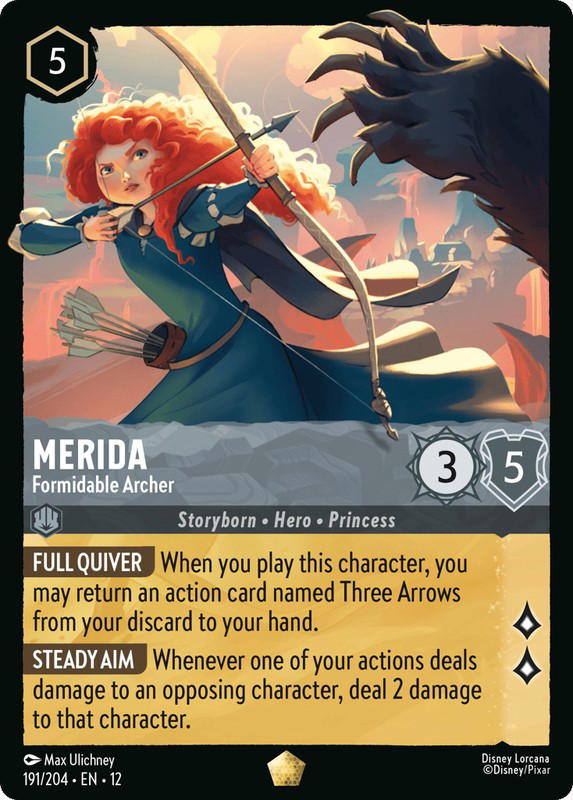 Disney Lorcana Disney Lorcana Merida Formidable Archer L [191/204] Wilds Unknown (EN)