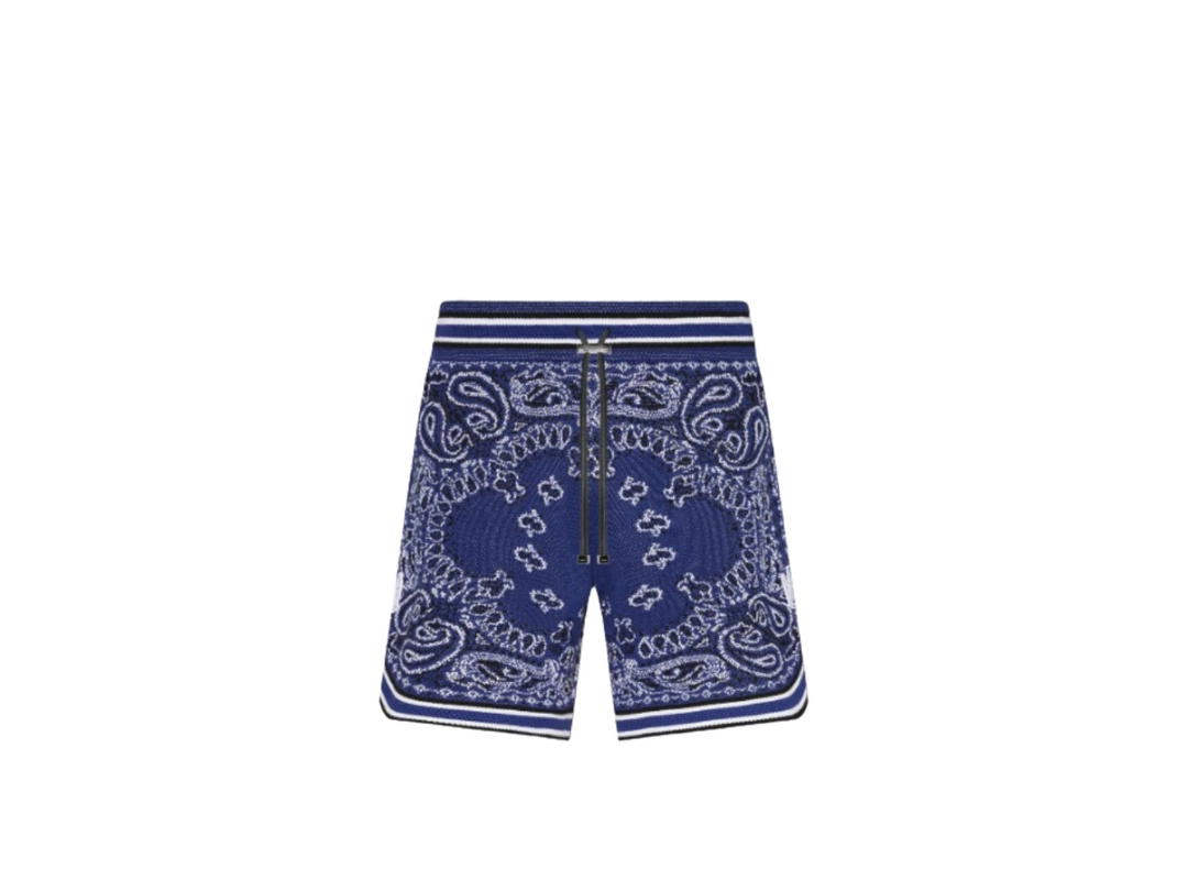 AMIRI AMIRI Bandana B-Ball Shorts Blue