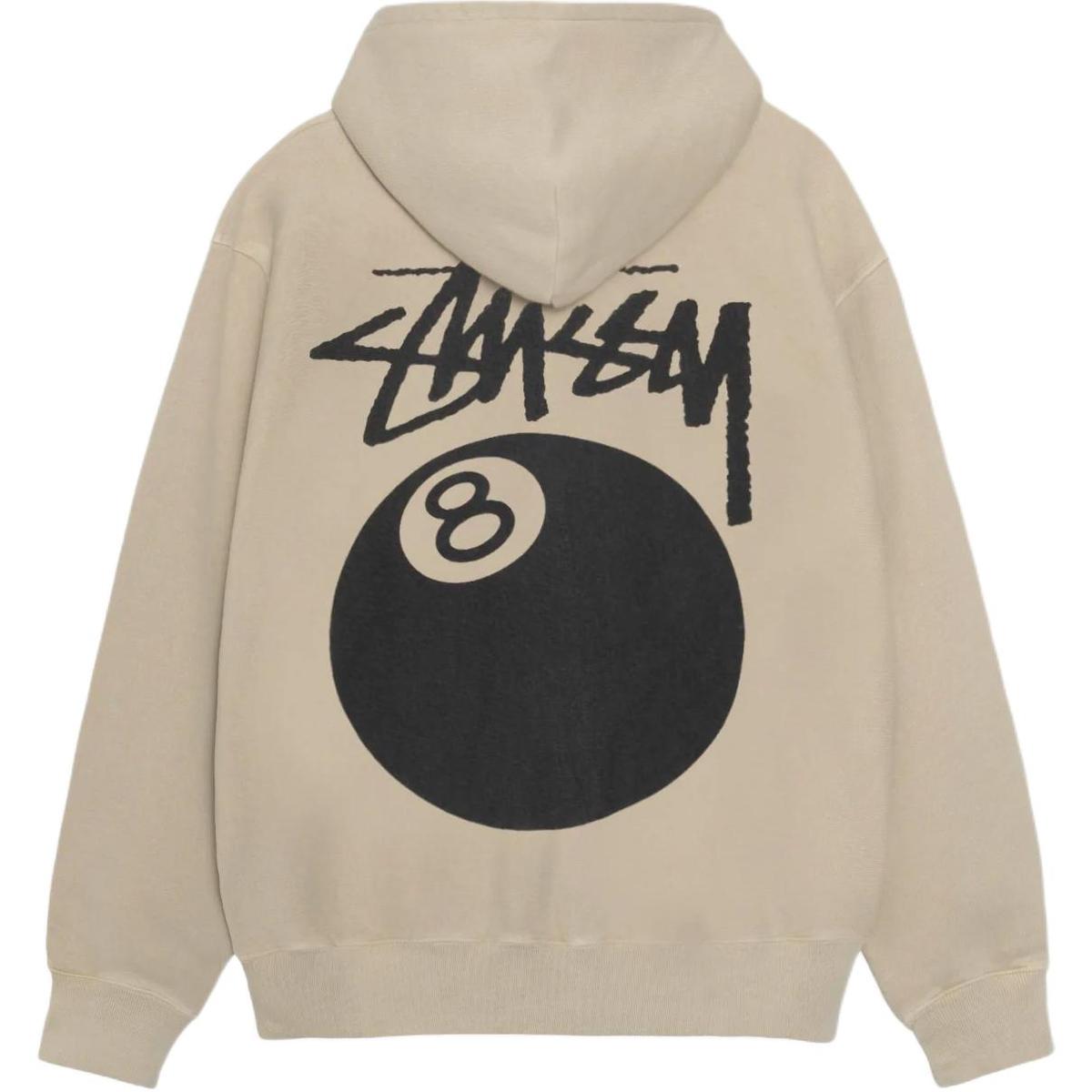 Stussy Stussy SS24 8 Ball Hoodie Pigment Dyed In Khaki