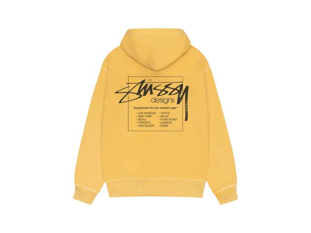 Stussy Stussy Modern Age Hoodie Pigment Dyed Yellow - view 2
