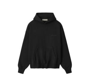 Buy Fear of God Essentials Signature SS26 Classic Hoodie Vintage Black at Sasom – Authentic and Ready to Ship