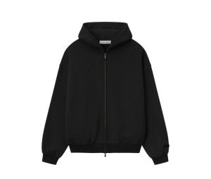 Buy Fear of God Embossed Classic Fleece Zip-Up Hoodie Vintage Black at Sasom – Authentic and Ready to Ship