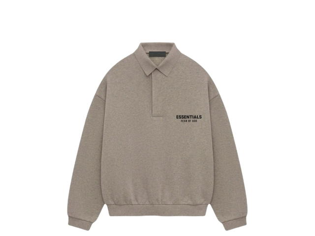 Fear of God Fear of God Essentials Fleece Polo Heather Gray - view 1