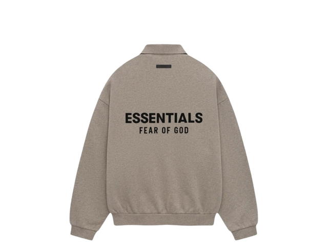 Fear of God Fear of God Essentials Fleece Polo Heather Gray - view 2