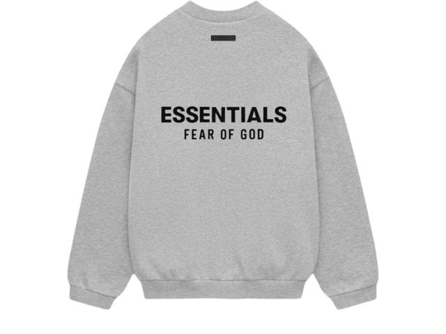 Fear of God Fear of God Essentials Fleece Crewneck Light Heather Gray - view 1
