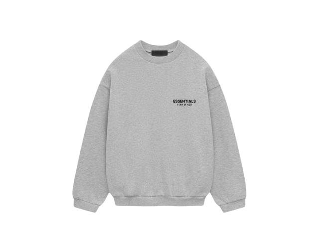 Fear of God Fear of God Essentials Fleece Crewneck Light Heather Gray - view 2