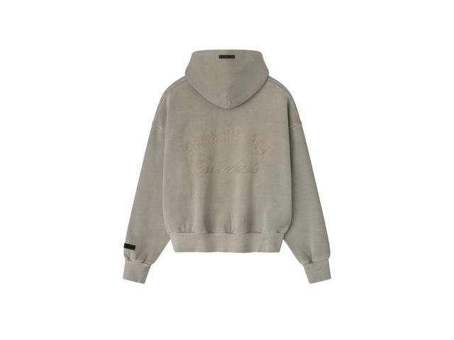 Fear of God Fear of God Embroidered Classic Full Zip Hoodie Smoke Grey - view 2