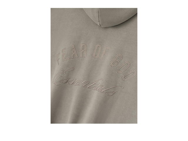 Fear of God Fear of God Embroidered Classic Full Zip Hoodie Smoke Grey - view 3