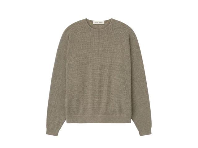 Fear of God Fear of God Waffle Crewneck 90s Sweater Homestead Heather - view 1