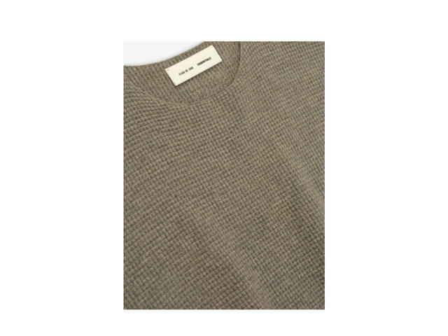 Fear of God Fear of God Waffle Crewneck 90s Sweater Homestead Heather - view 3