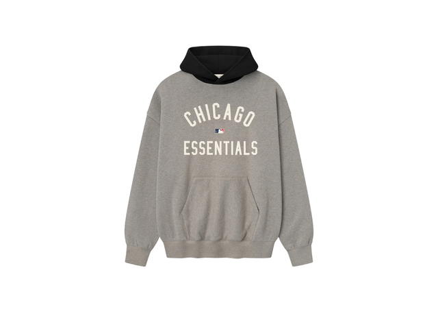 Fear of God Fear of God White Sox Sport Hoodie Concrete Heather Black - view 1