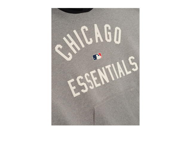 Fear of God Fear of God White Sox Sport Hoodie Concrete Heather Black - view 3