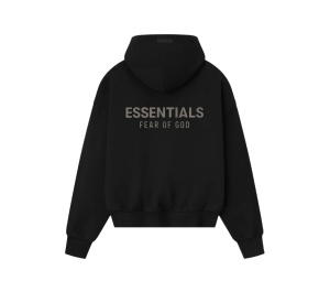 Buy Fear of God Essentials Classic Fleece Hoodie Jet Black at Sasom – Authentic and Ready to Ship
