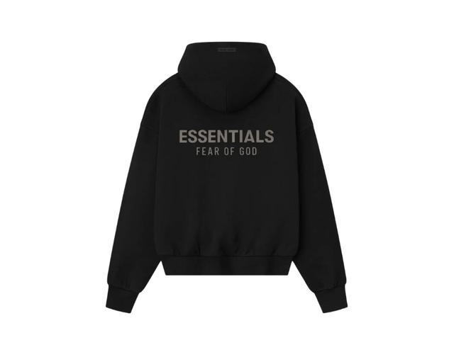 Fear of God Fear of God Essentials Classic Fleece Hoodie Jet Black - view 1