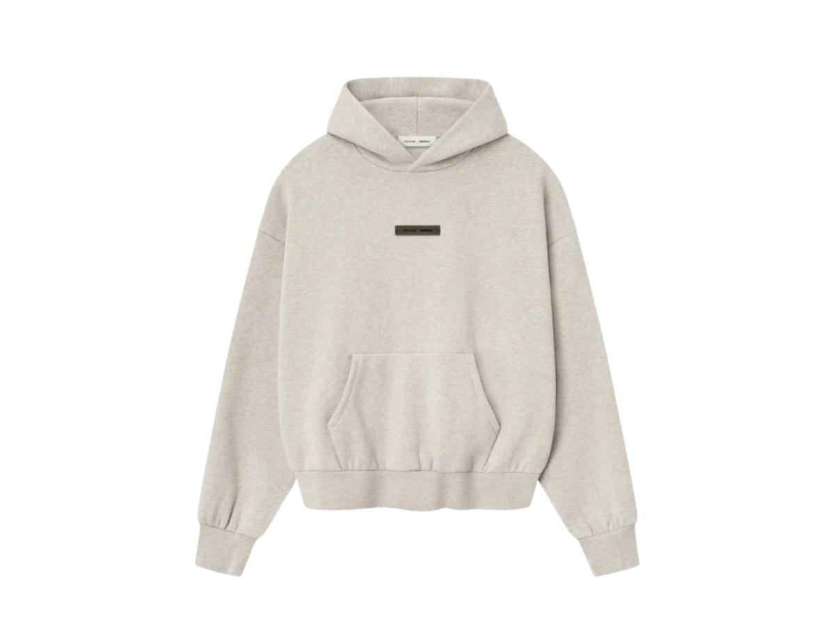 Fear of God Fear of God Essentials Classic Fleece Hoodie Heather Stone (SS25)