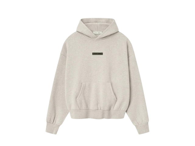Fear of God Fear of God Essentials Classic Fleece Hoodie Heather Stone (SS25) - view 1