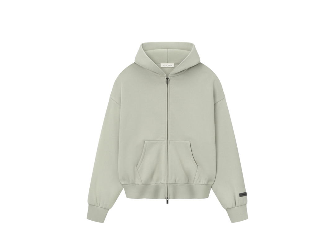 Fear of God Fear Of God Essentials Classic Fleece Zip-up Hoodie Abbey Stone