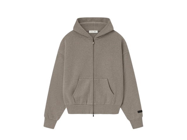 Fear of God Fear of God Essentials Classic Fleece Zip-Up Hoodie Homestead Heather (SS25) - view 1