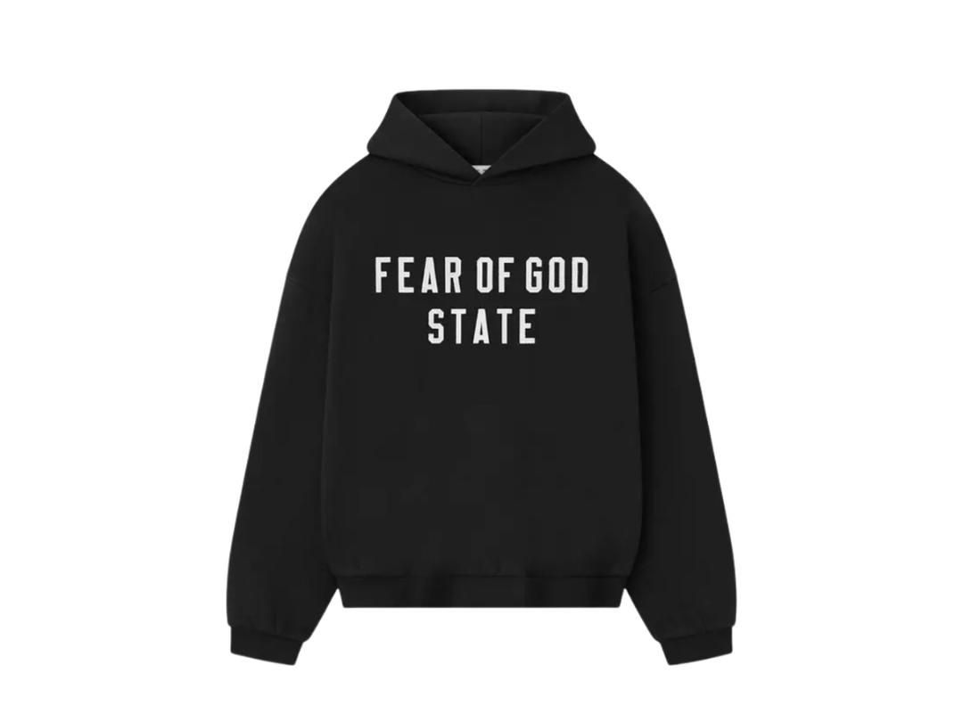 Fear of God Fear Of God Essentials 90s Fit Fleece Hoodie Jet Black